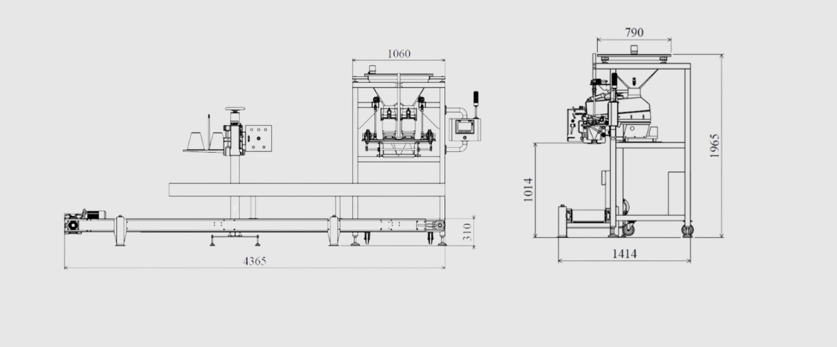 Bản vẽ kỹ thuật máy đóng gói ROBOPACK